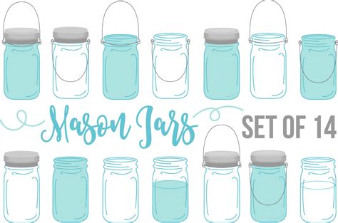 mason jar illustration